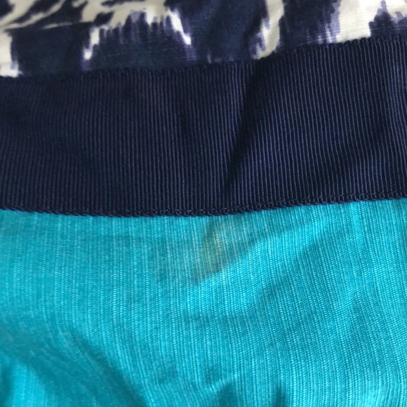 Size 16 (Large) Blue/white/teal Anne Klein midi dress - Picture 2 of 3